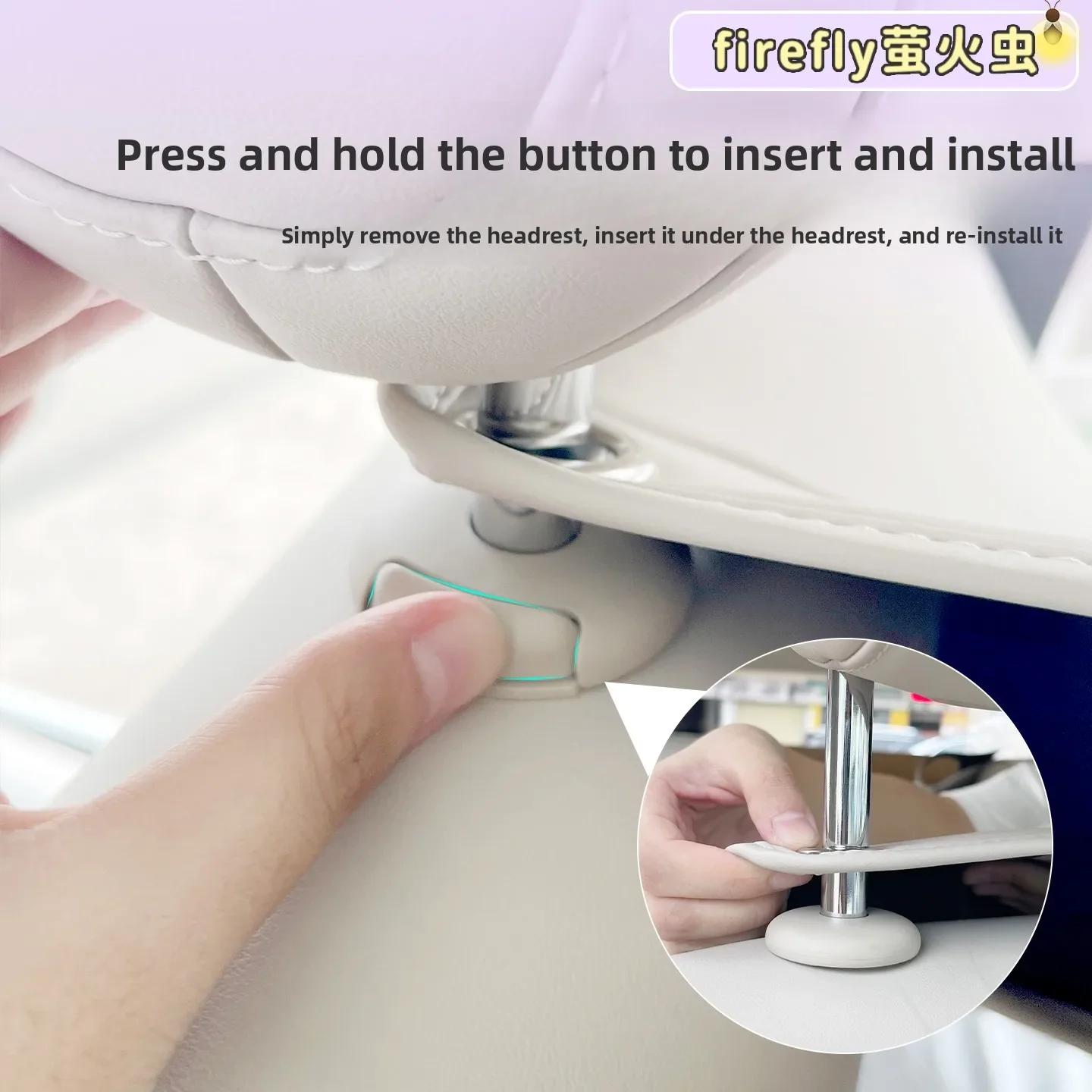 Car Accessories Seat Backrest Tissue Box Water Cup Storage Box Leather Multifunctional Car Interior Supplies for NIO Firefly