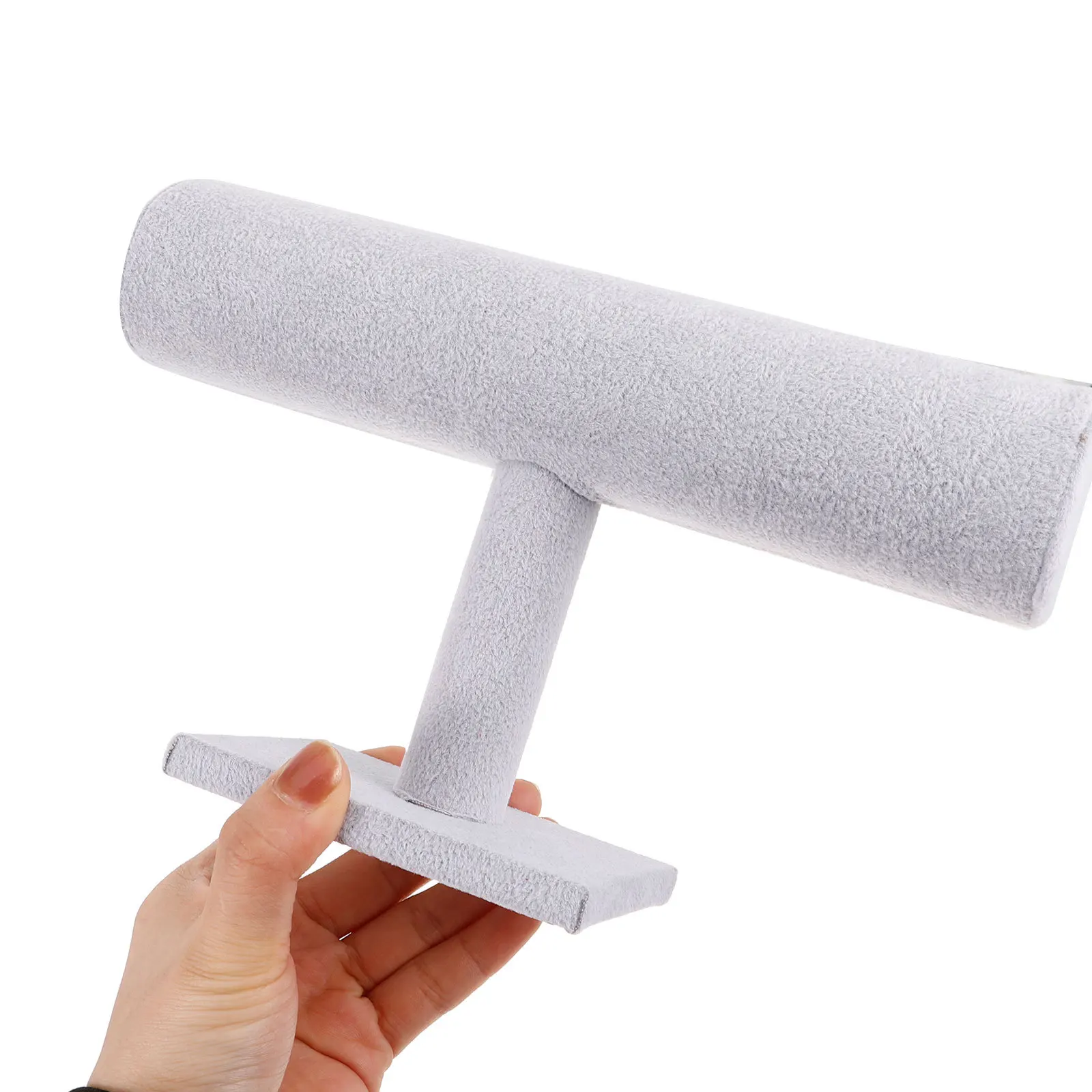 

Headband Jewelry Detachable Single-Tier Bracelet Holder For Bangle Display Bracelet Display Stand Storage Rack Organizer Grey