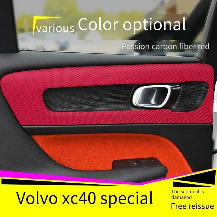 

For Volvo XC40 2020 Car-Styling 3D/5D Carbon Fiber Car Interior Center Console Color Molding Sticker Decals Parts