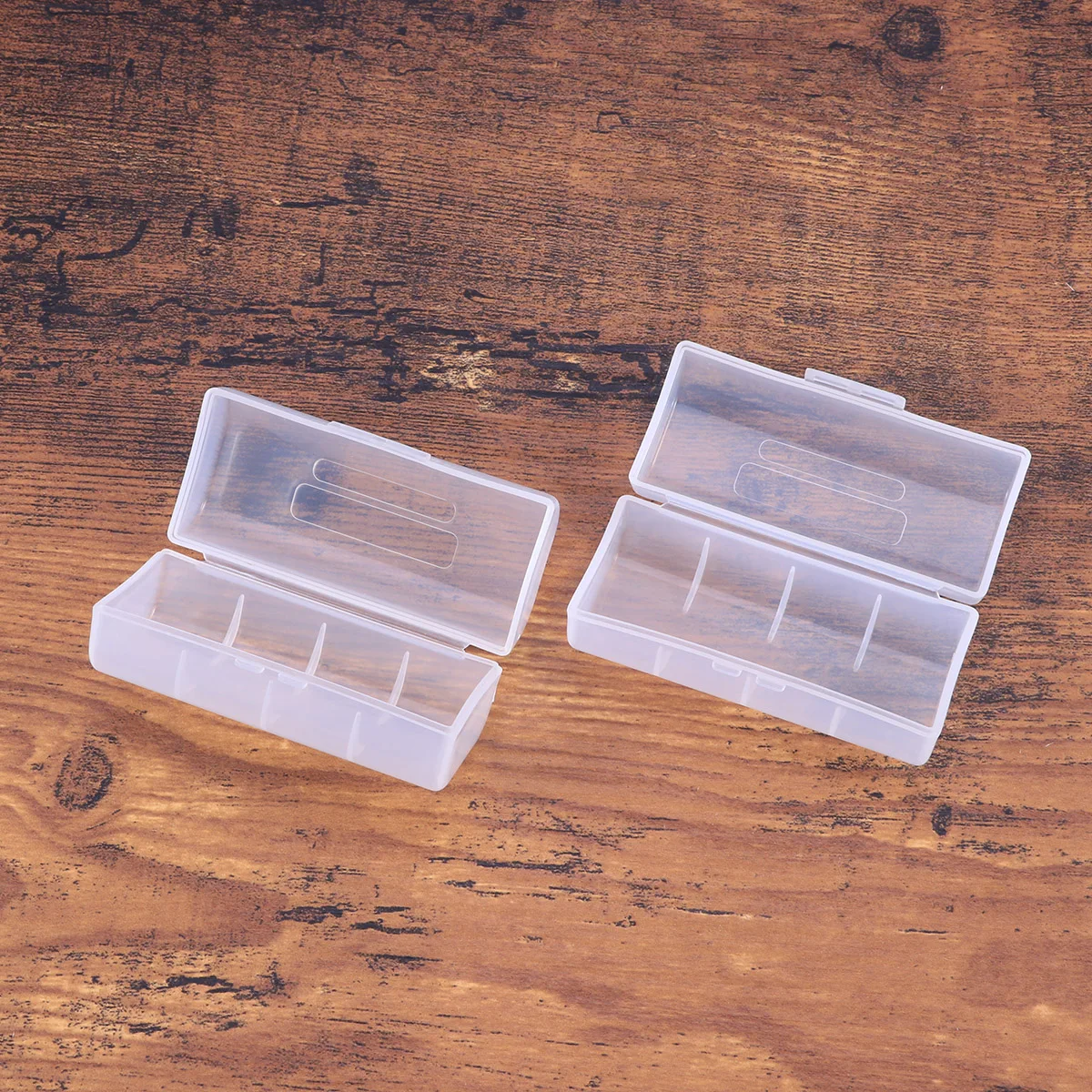 

2 Pcs Batteries Storage Box Hard Case for 26650 Travel Electronics Organiser