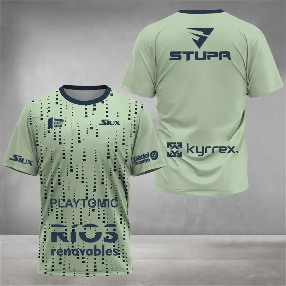 

Men's trendy summer quick drying top 3D printed letter pattern breathable men's round neck outdoor training breathable T-shirt