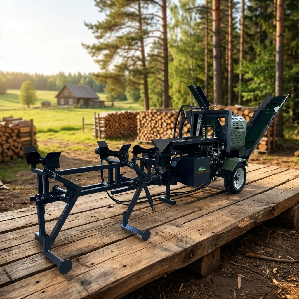 Factory Direct Hydraulic Log Splitter Heavy Duty Commercial Wood Splitting Machine for Forestry
