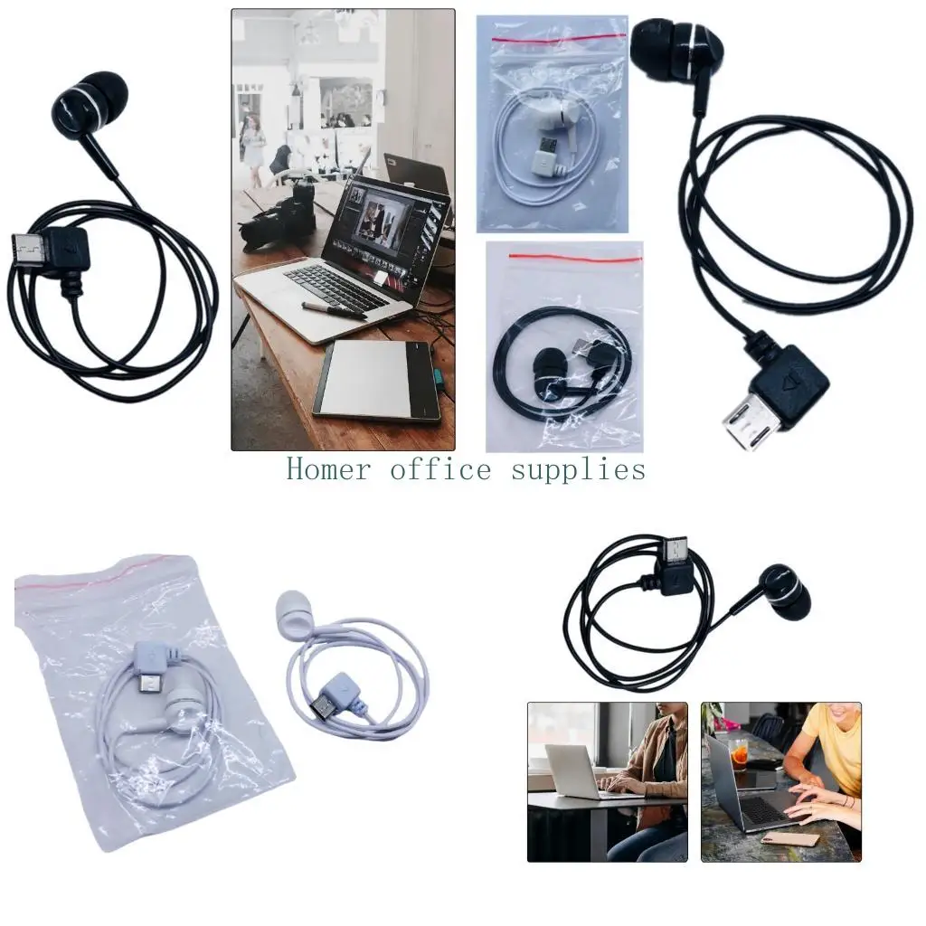 K43B Ergonomic Single Ear Wireds Headphones PVC Construction 5Pin Connectivitys For Clear Sound Calls