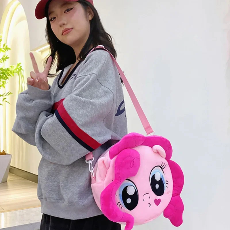 My Little Ponies Plush Backpack Cartoon Anime Kawaii Pinkies Large Capacity Shoulder Bag Cute Plushie Bags Girl Doll Knapsack