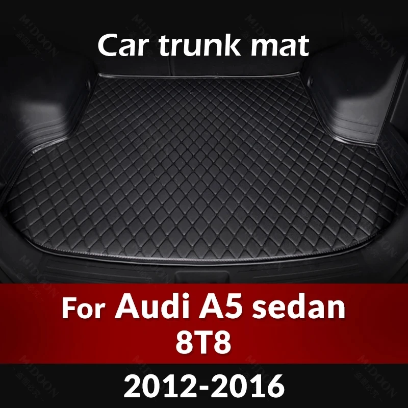 

Коврик для багажника автомобиля для Audi A5 sedan 8T8 2012 2013 2014 2015 2016 под заказ автомобильный подкладка для груза ковер аксессуары для украшения интерьера автомобиля