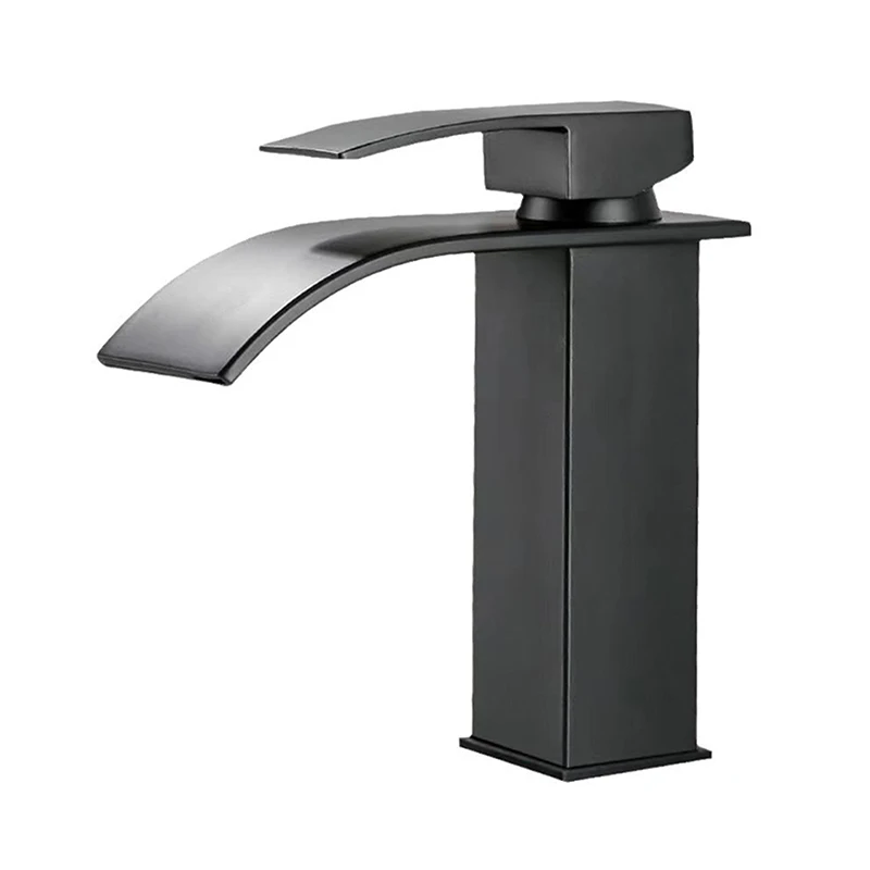 

Black Faucet With Hose For Bathroom Lababo – Matte Sink Faucet Hot Cold Mixer Tap For Wash Basin