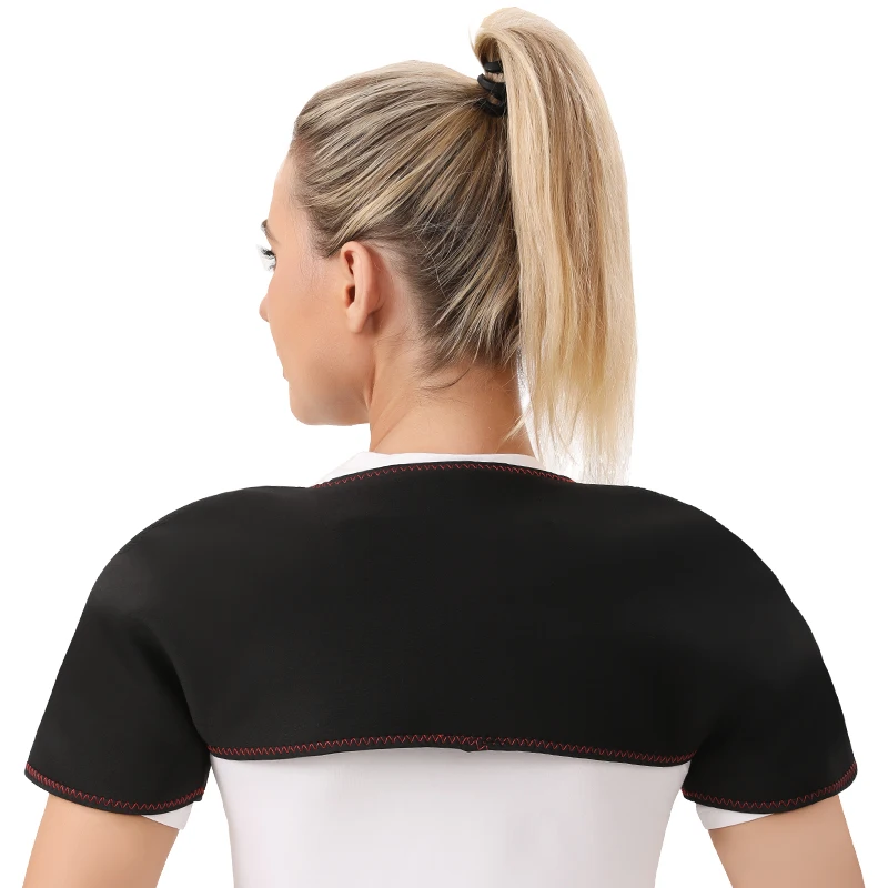 ألياف الكربون ساخنة الكتف دعم الكتف مُدلك اهتزاز يخفف آلام الكتف المجمدة مشاكل التنقل استعادة الكتف #2