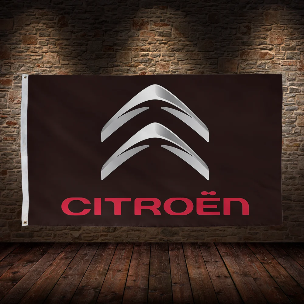 3x5 Ft C-Citroens Racing Flag bandiere per auto stampate in poliestere per la decorazione del Garage della stanza