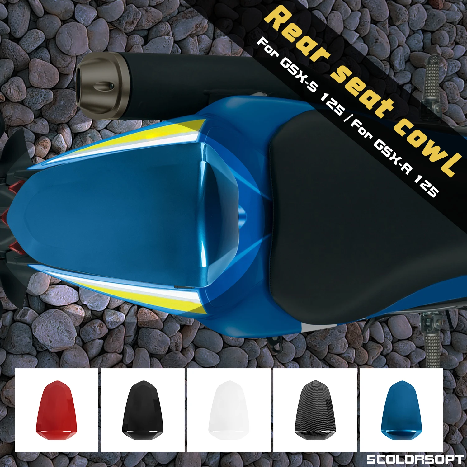 

Solo Seat Cowl Cover Pillion for Suzuki GSXR125 GSXR150 Rear Passenger Kits GSX-S 125 GSXR 150 GSX S125 R125 R150 2017-2024