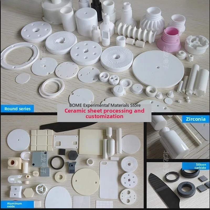 Non-Porous Alumina Ceramic Sheet 3 4 5 6 7 8 9 10mm Insulating High Hardness Substrate Heat Sink Customizable