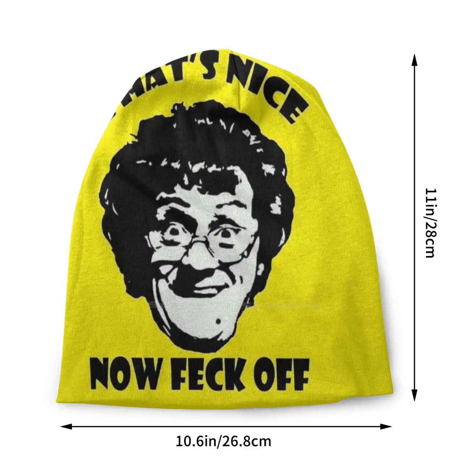 Mrs. Brown Boys Funny Art Design Knitted Hat Warm Beanie Outdoor Caps Mrs Brown Boys Irish Comedy Tv Shows Funny Tv Shows Mrs