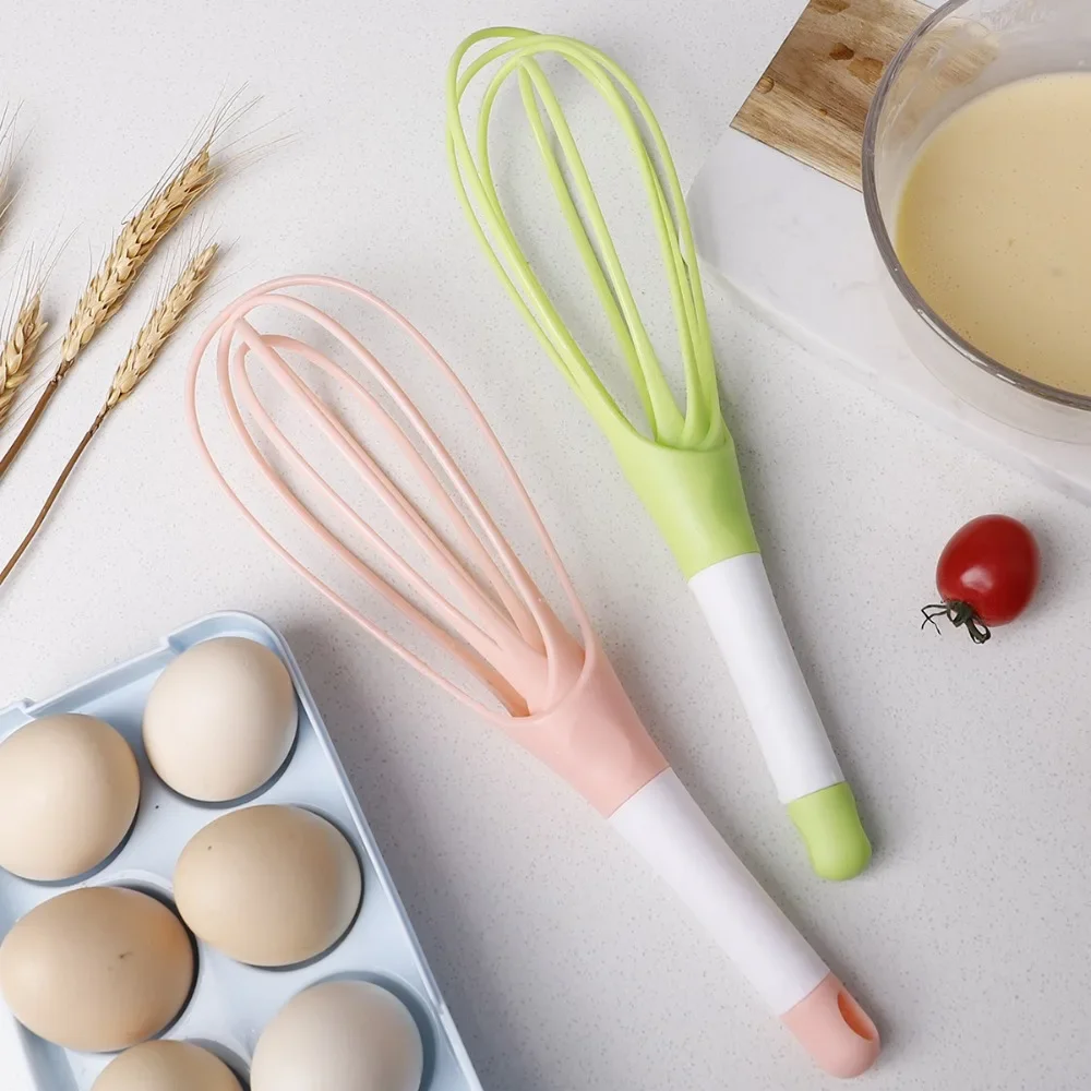 Batidores de huevos plegables, herramientas para hornear huevos, batidor de espuma, licuadora de crema Manual, accesorios de cocina, 1 Uds.