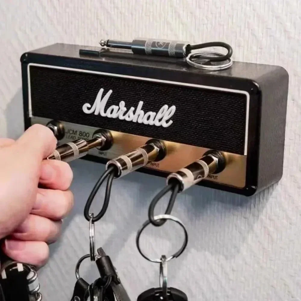 Key Storage Jack Music Speaker Keychain Storage Base Wall Keychain Holder Music Guitar Amp Key Hanger Home Wall Racks