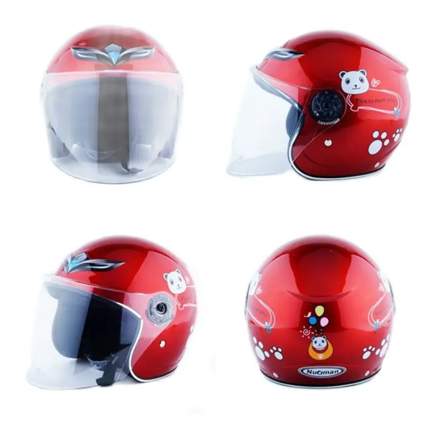 

50-54 cm Children Love Kids Helmet With Cartoon Pattern New Motorcycle Children Helmet Motorcycle Open Face Helmet Kids Helmet