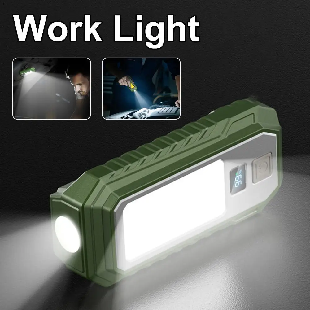 

Powerful LED Work Light Automobile Repair Emergency Lamp With Magnetic & Hook Portable Flashlight Self-driving Tours Camp Light