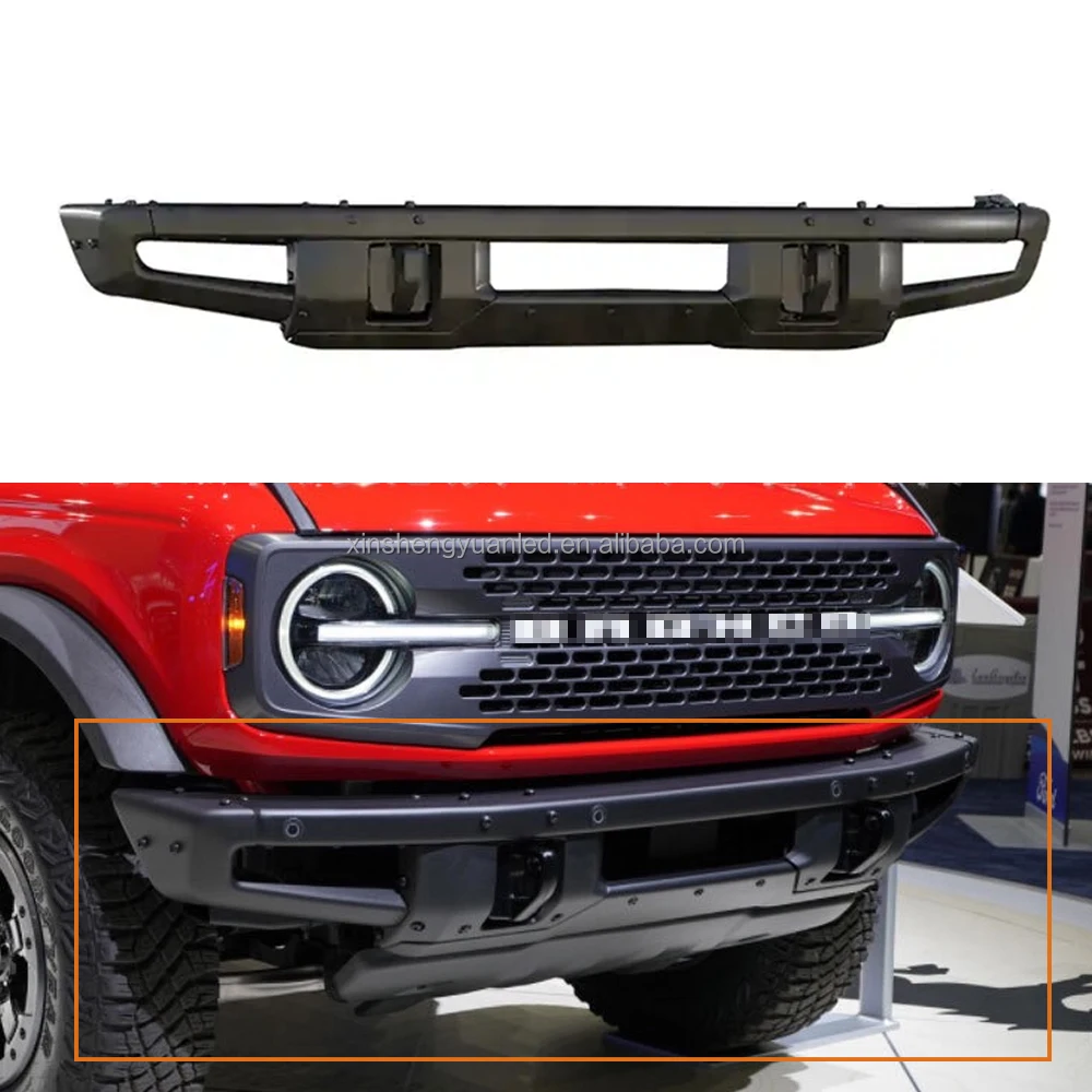 

Car Front Bumper for 2021 2022 Ford Bronco 2 & 4 Door Kit offroad Bumpers steel bar parts 4x4 accessories