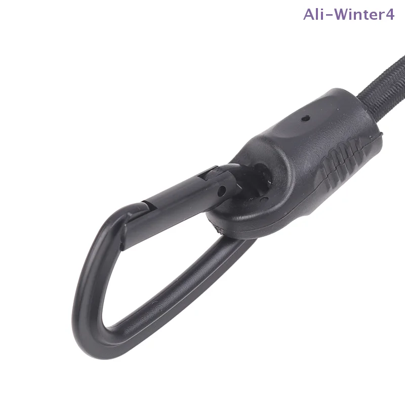 

{MOA2} 2Pcs 60cm D-type Plastic Hook Elastic Bungee Cord Strap Car Luggage Tent Kayak Boat Canoe Bike Adjustable Tie Strap Hooks