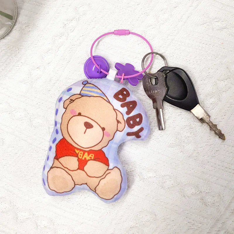 Custom Pendant Keychain Cat Dog Photo Custom Mascot Bag Pendant Mobile Phone Pendant Pet Key Chain Birthday Gift Cute Plush Doll
