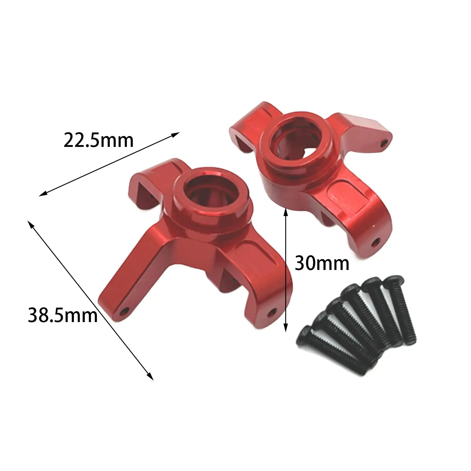 2 Pieces 1:14 Scale Front Steering Cup Upgrade Parts Metal Steering Cups RC Car Accessory Sturdy for 14209 14210 DIY Accs