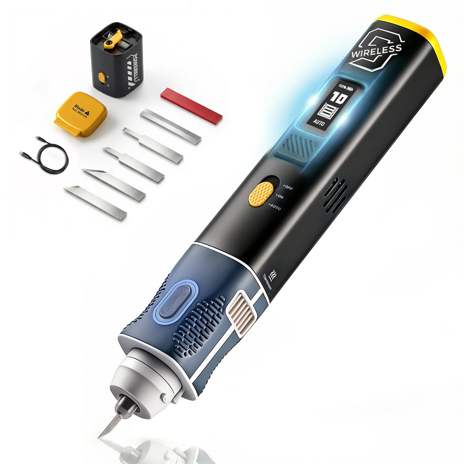 JM-Y09 Wireless Ultrasonic Tool Portable Gyro-Save Magnetic Child-Safe Charging DIY Suitable for Various Models