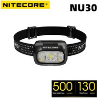 NITECORE NU30 Headlight 500 Lumens USB-C Rechargeable Headlamp Triple Output Lantern Head Lamp Bulit-in Battery Work light