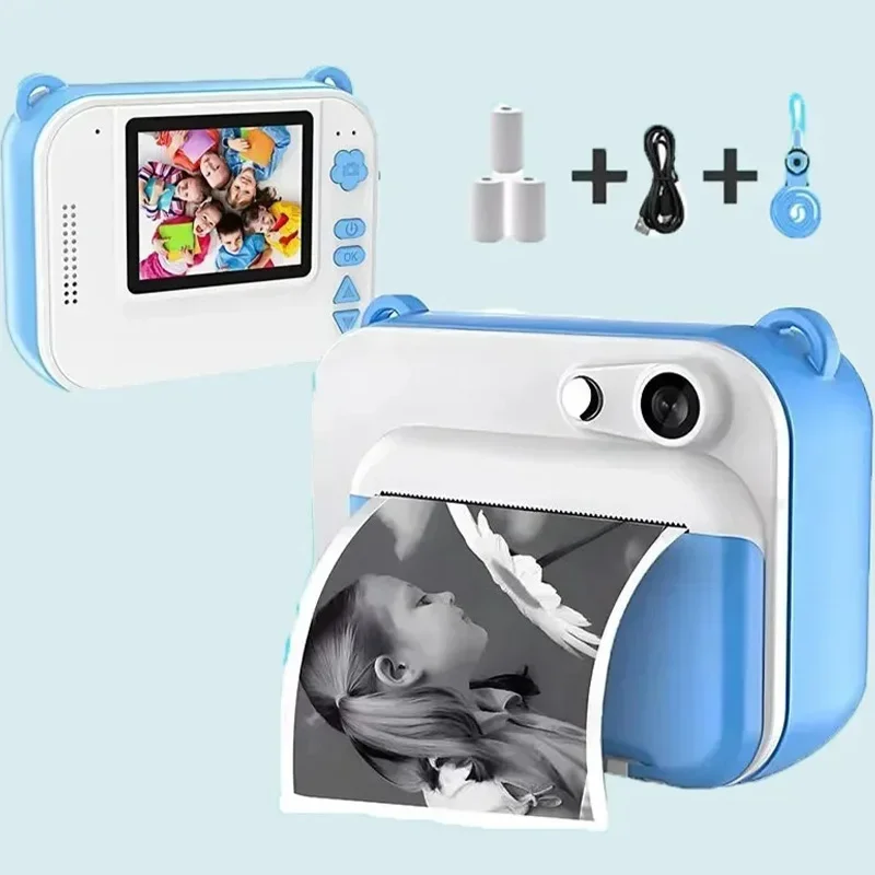 

Instant Printing Camera -1080P Full-HD Mini Camcorder with MicroSD/TF Card Slot, for Christmas and Halloween Gifts