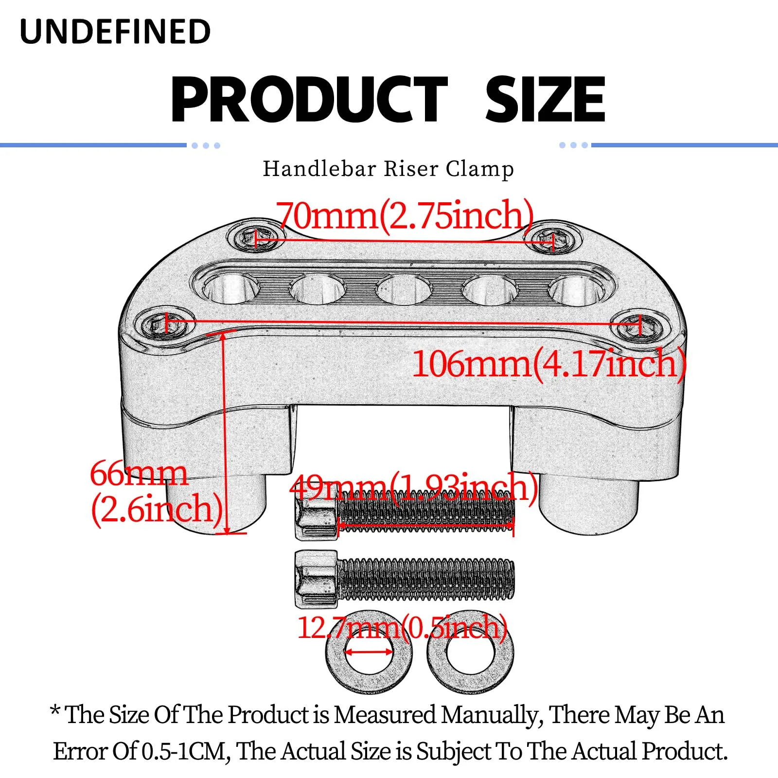 Motorcycle Handlebar Riser Top Clamp For Harley Sportster 883 1200 Dyna Low Rider Softail Street Bob Moto Accessories Aluminum