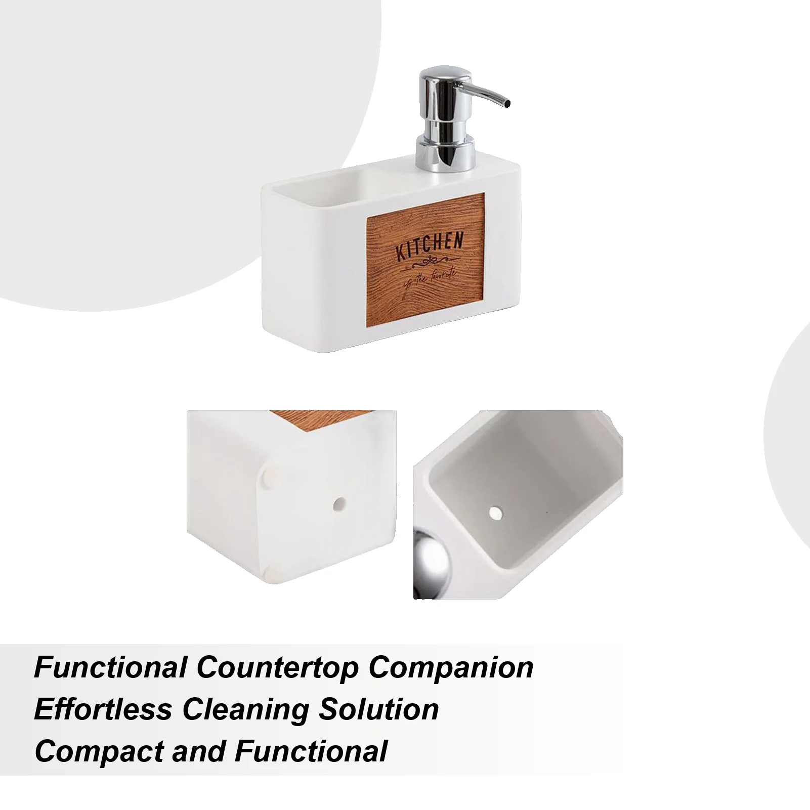 

Dish Soap Dispenser Leak Proof Pump Bottle Holder Kitchen Dish Soap Dispenser For Sink Counter Bathroom Hand Room Indoor Wall