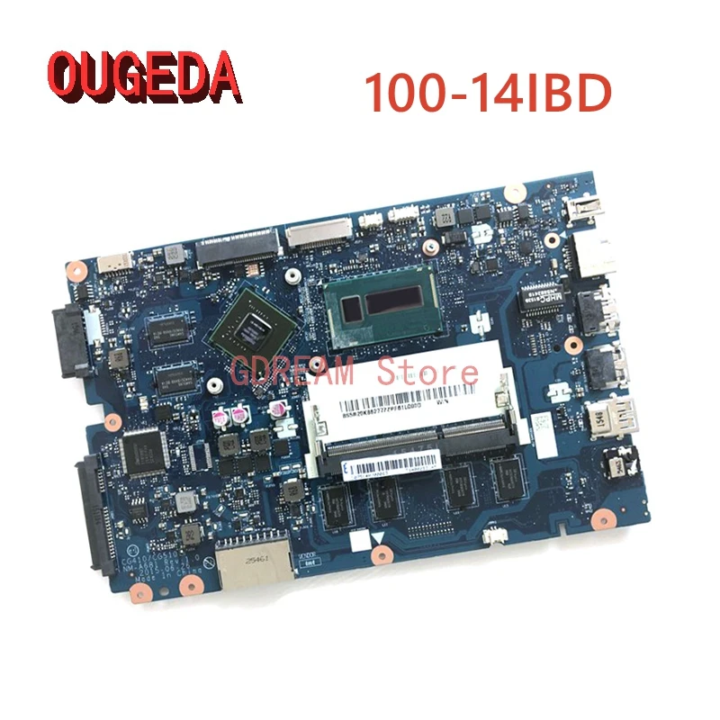 OUGEDA CG410 CG510 NM-A681 FRU:5B20K86277 For Lenovo Ideapad 100-14IBD Laptop Motherboard SR27G i3-5005U CPU GT920M MAIN BOARD