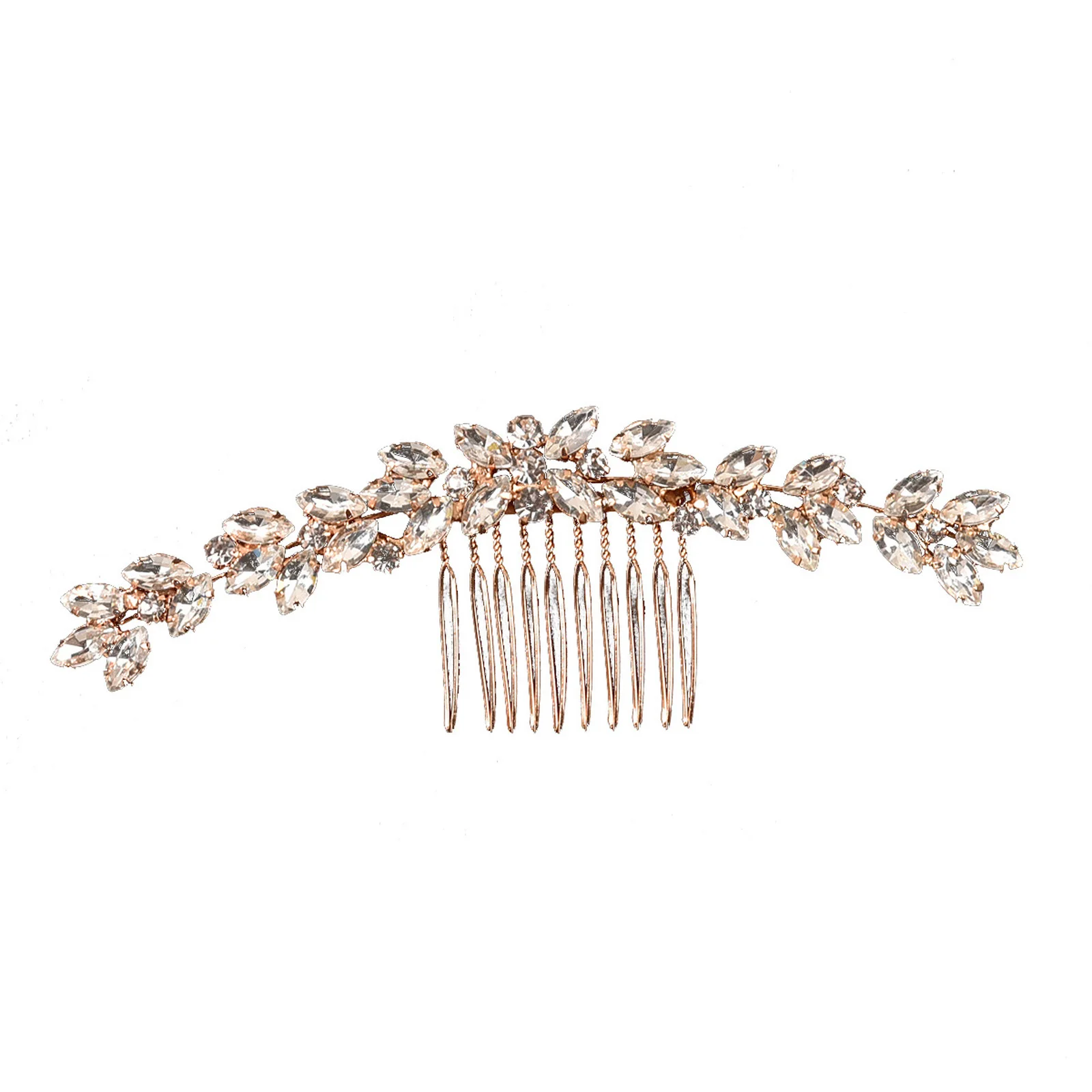 Rhinestones Bridal Hair Pins Alloy Diamante Hair Combs for Hairstyle Making Wedding Decorations