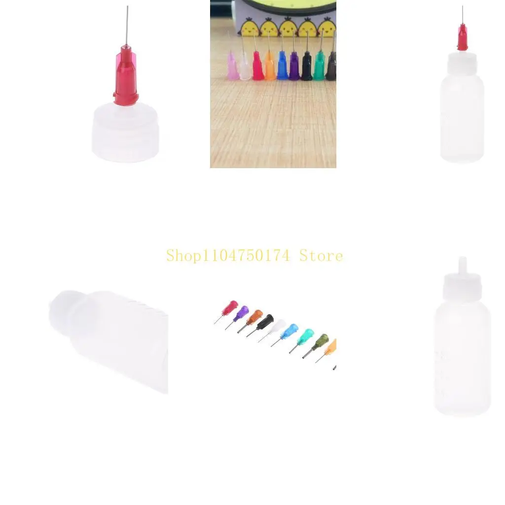 

30ml Dispensing Dispenser Bottle For Rosin Solder Flux Paste with 11 Needles top sale