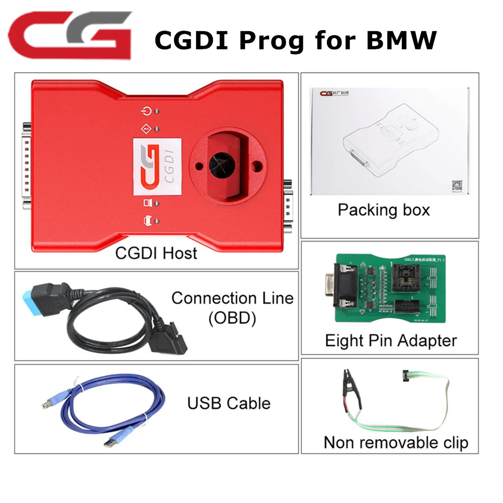 

CGDI Prog для BMW MSV80 Автоматический программатор ключей + диагностический инструмент + IMMO Security 3 в 1 Добавьте для BMW Функция FEM/EDC Базовая версия
