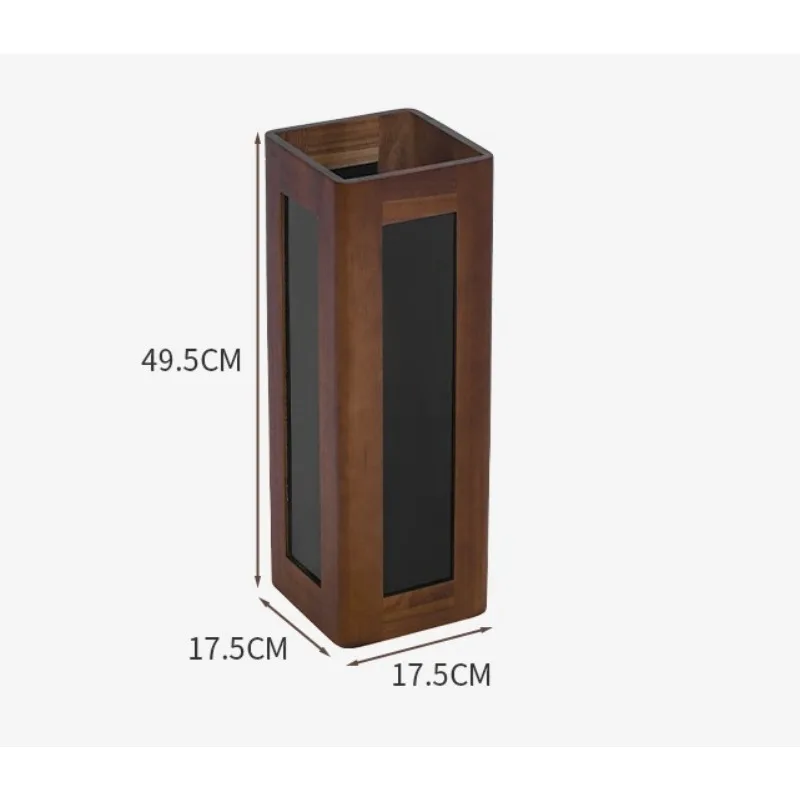 Umbrella storage rack Home door umbrella bucket Commercial hotel large-capacity umbrella rack Chinese solid wood