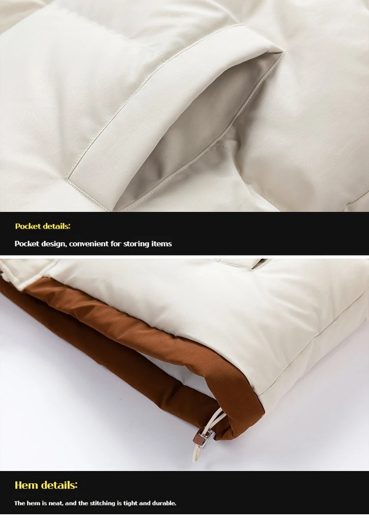 الشتاء سترات الحرارية الرجال النساء وهمية قطعتين معطف القطن سميكة الدافئة ملابس خارجية يندبروف الكورية شعبية الملابس الرجال