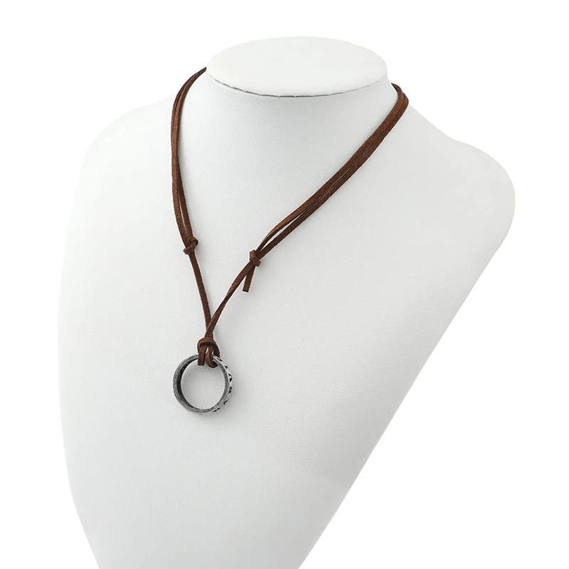 Gioco di film collana 4 inchettata anello Cosplay natan Drake codice in pelle antico ciondolo Vintage gioielli Prop