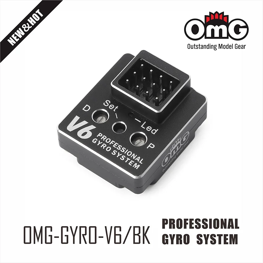 OMG-GYRO-V6 Professional System Curve Gyro PID Control EPA Endpoint Settings for RC Car Drift Rear Drive Car Touring Drift Car