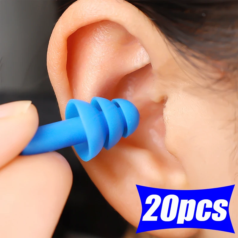 

Многоразовые беруши с шумоподавлением, защита слуха с коробкой, мягкие силиконовые беруши, водонепроницаемые беруши для плавания