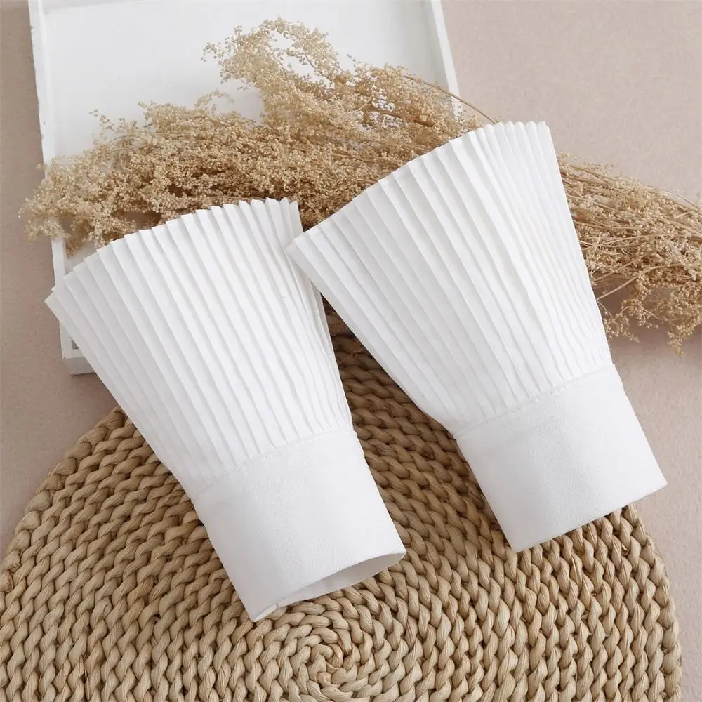 Sweet Ruffles Pleated Fake Sleeves Chiffon Detachable Cuffs Fake Flared Sleeves Ruched Wristband Fake Cuffs Sweater Decorative