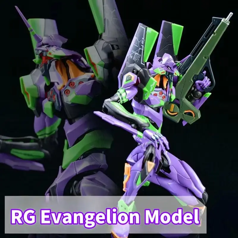 Rg Evan Gelion Model Kit 1:144 Evan Gelion Figures Collectble Eva 01 Assembly Kit Mobile Suit Mecha Kits Anime Toy