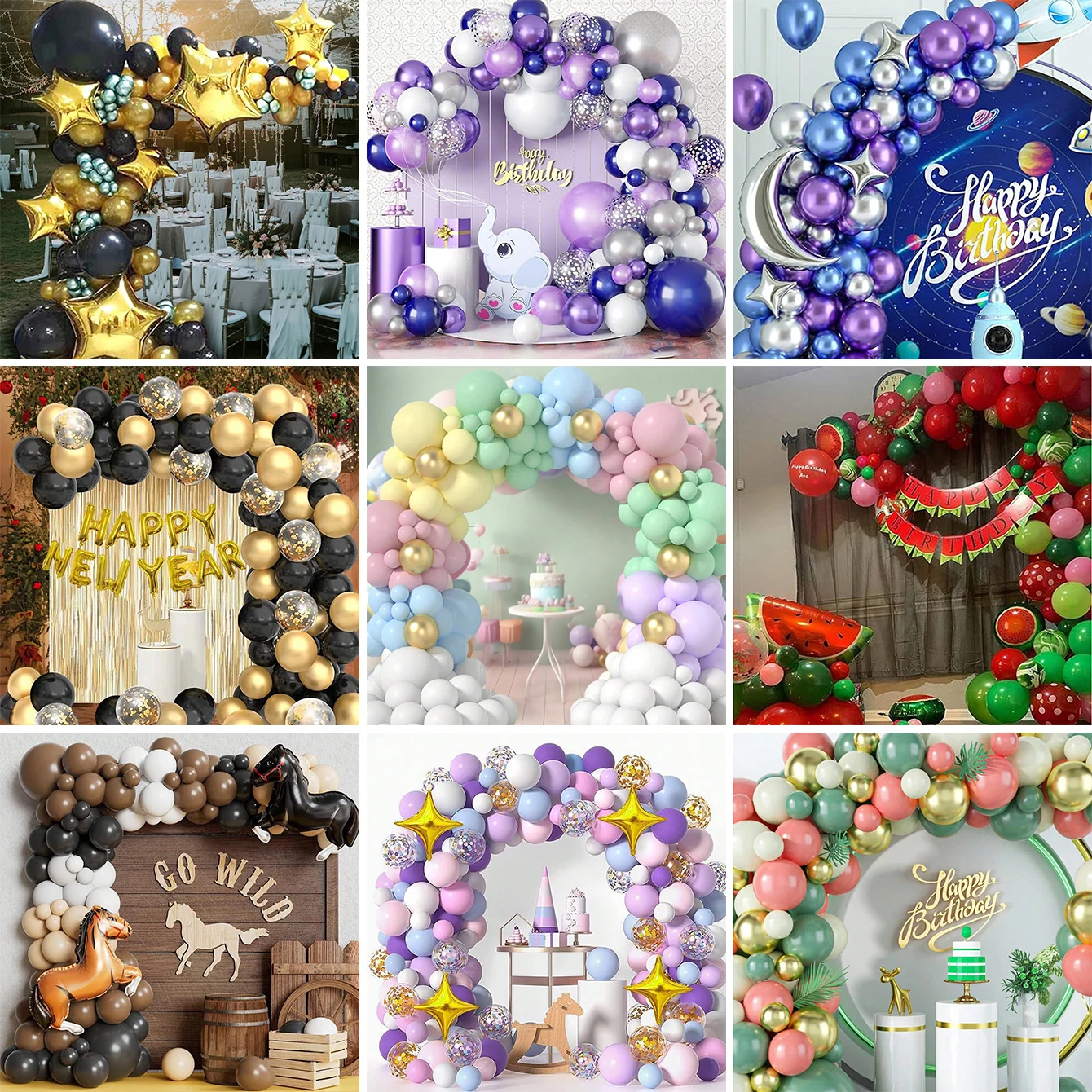 New Product Balloon Chain Arch Set Wedding Baby Birthday Party Scene Decoration Balloon Decoration