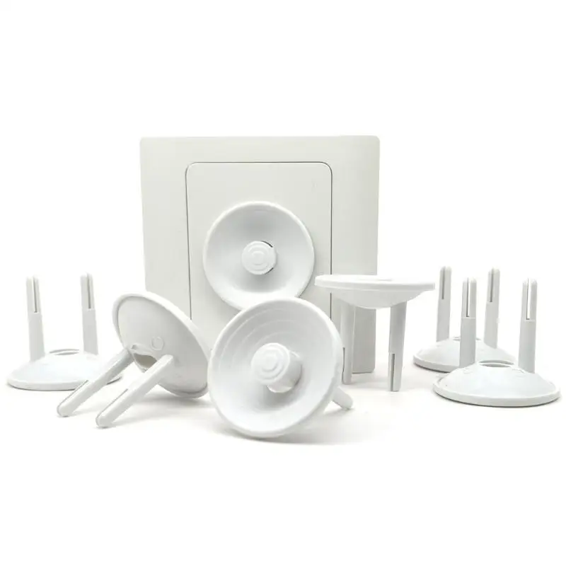 U13F 10 قطعة غطاء آمن لمنفذ الحائط للأطفال، تصميم مقاوم للغبار، واقي مقبس كهربائي قياسي أوروبي للشقة المنزلية