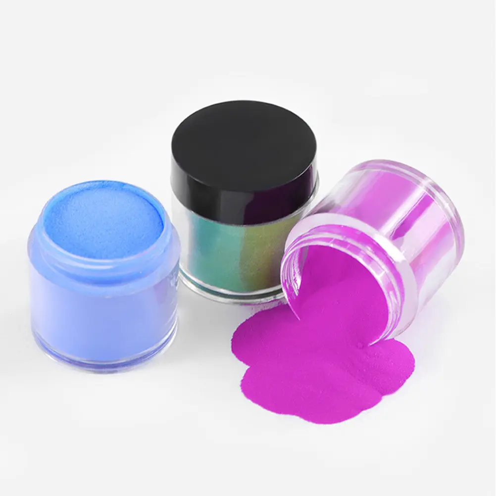 

12 Colors Shiny Crystal Nail Powder Professional Grade Acrylic Manicure Powder for Nail Art Decoration Glitter Effect Long Wear