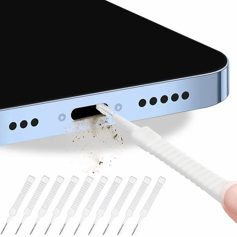 Phone Port Cleaning Kit 13PCS Mobile Phone Speaker Dust Removal Cleaner Tool Kit Earphone Cleaner Brush Portable Cleaning Brush