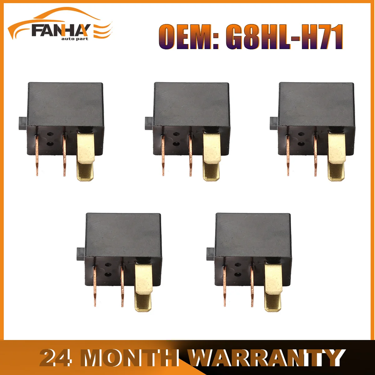 

5PCS Car Air Conditioner Relay G8HL-H71 DC 12V 120Ohm G8HL H71 For Honda For Accord CRV Front Fan A/C CR-V Relay Fuse Relay