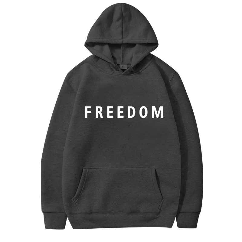 Freedom Charlie Kirk Loose hoodie men women fashion vintage Long sleeve Sweatshirt with print Graphics oversized  hoodie  unisex
