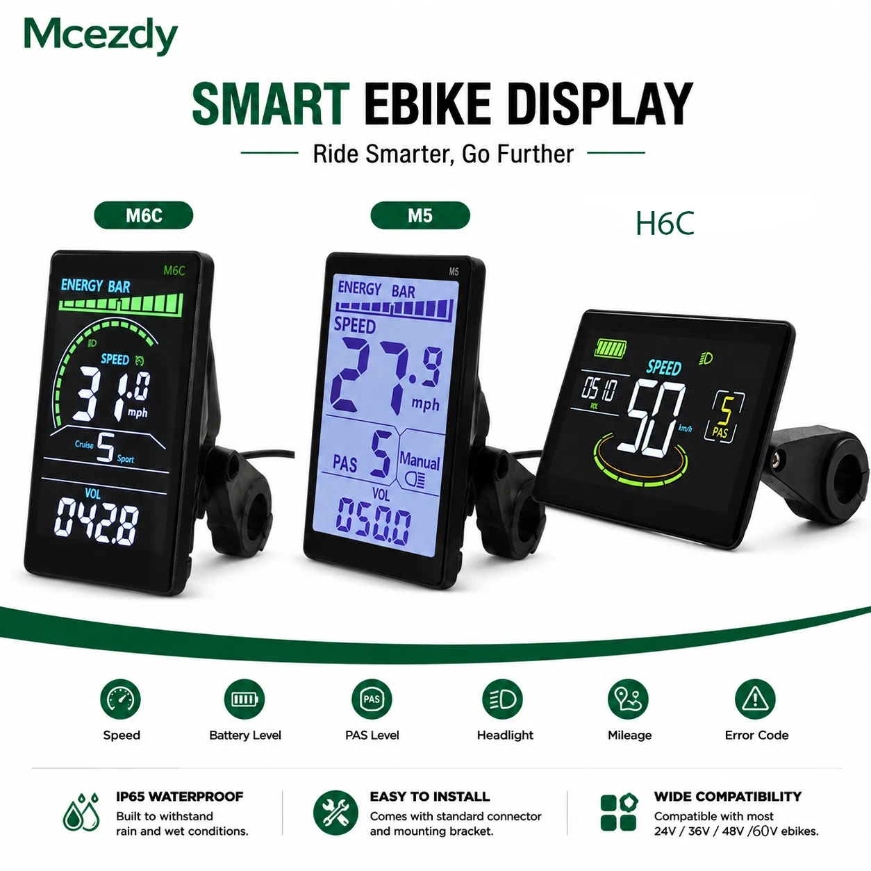 E Scooter LCD Panel Color Wired Stopwatch  With USB UART For Mountain Electric Bike Parts Cycling Odometer Electric Bike
