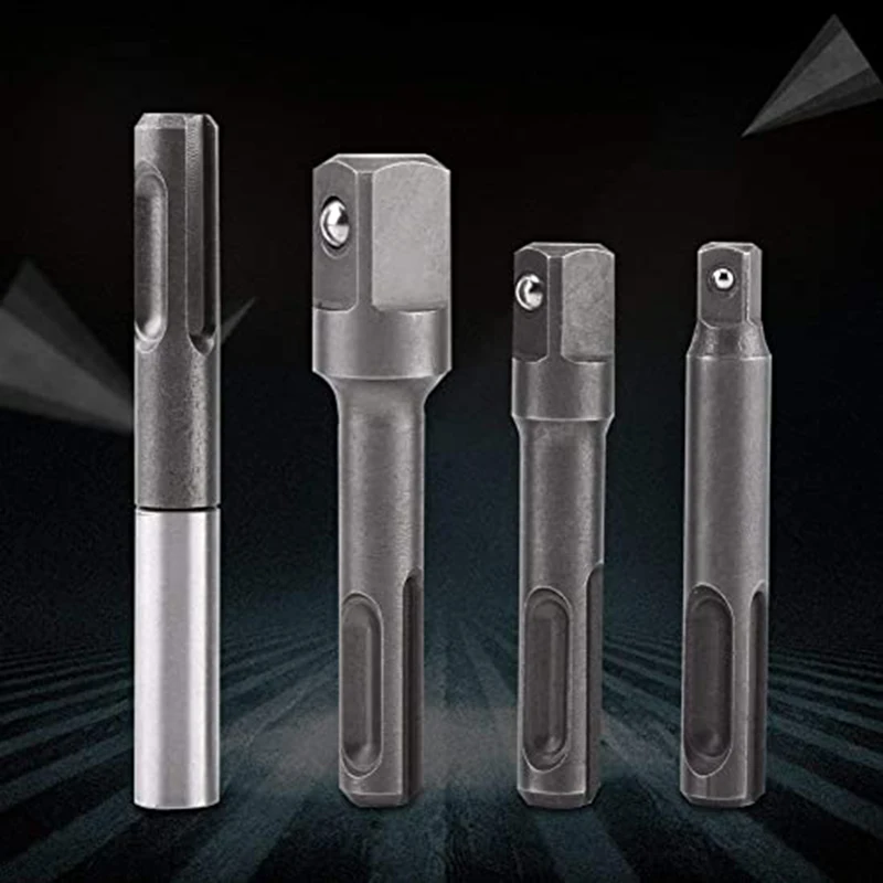 4pcs SDS Socket Driver Set Drill Bit Adaptor 3/8\