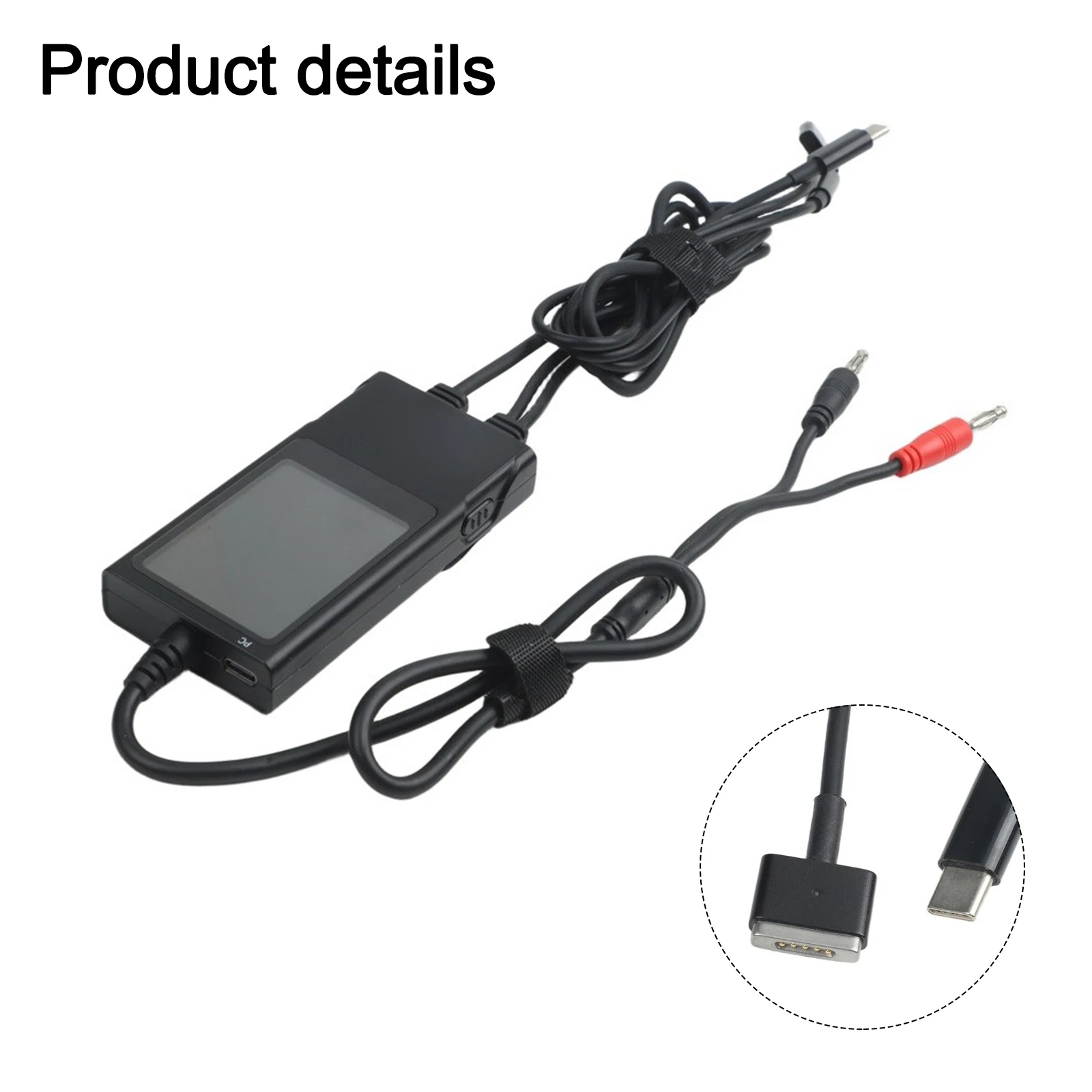 Black ABS Real Current Voltage Analyzer With For Triple Connector For MacBook Repair And For Multi Protocol Charging Port