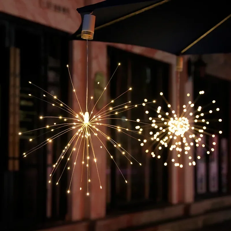 

Fireworks Lights Fairy Lights Curtain Room Full of Stars Copper Wire Lights LED Christmas Decoration Copper Wire String Lamp