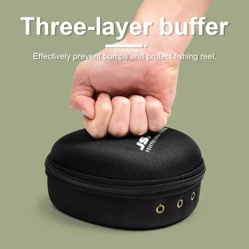 Outdoor Fishing Reel Bag ﻿ New Portable Shockproof EVA Fishing Pouch Bag Tackle Tool Waterproof Fishing Tackle Storage Case